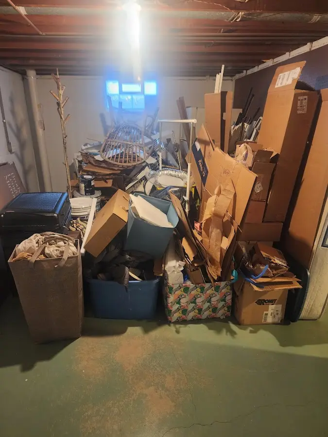 Roll-off dumpster container at job site for 15 Yard Dumpster Rental in Heber Springs